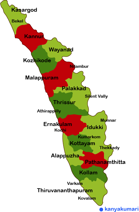 kerala map